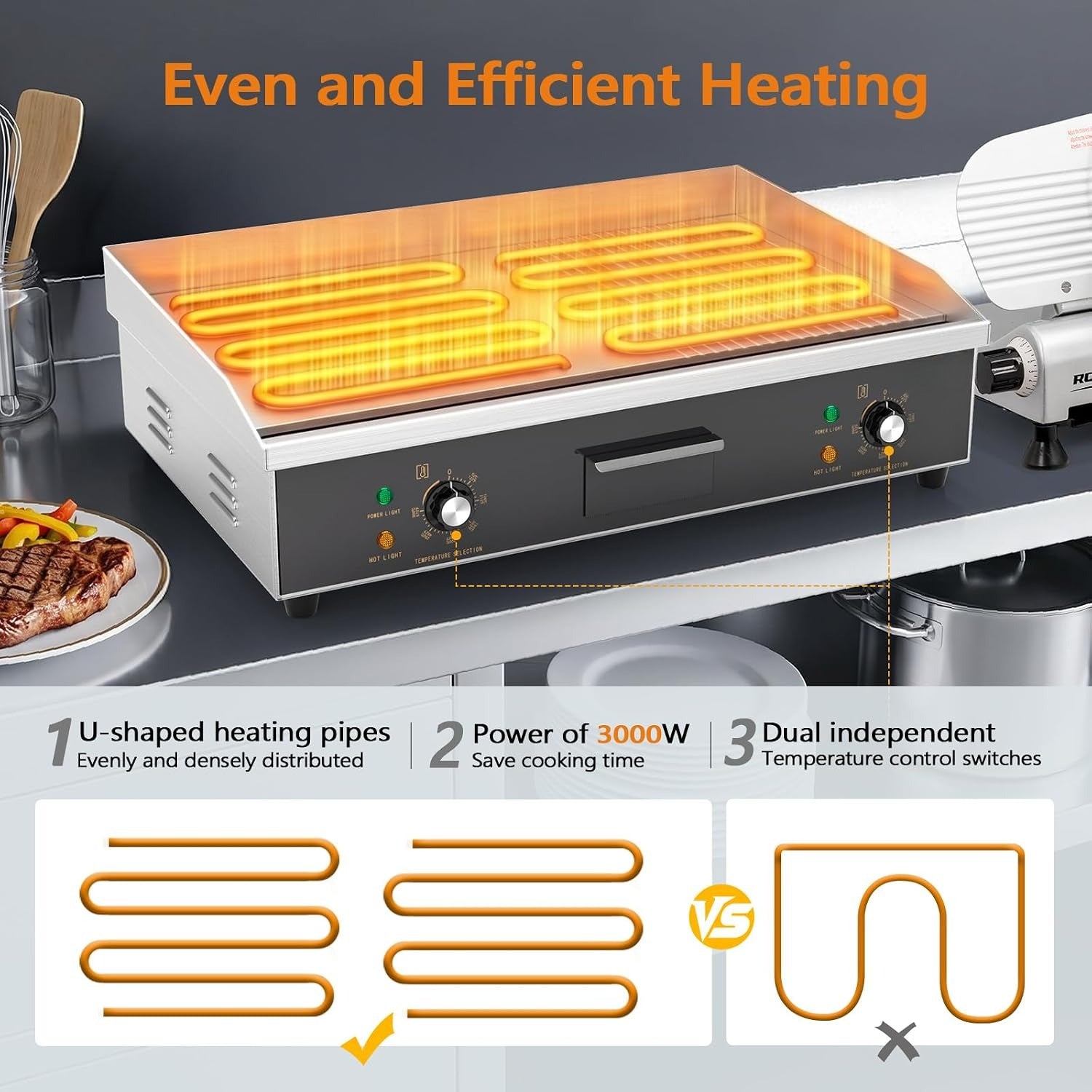 30" Electric Griddle