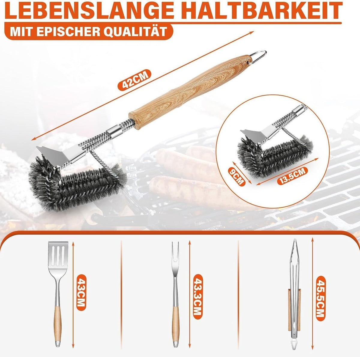 4PCS BBQ Tool Set