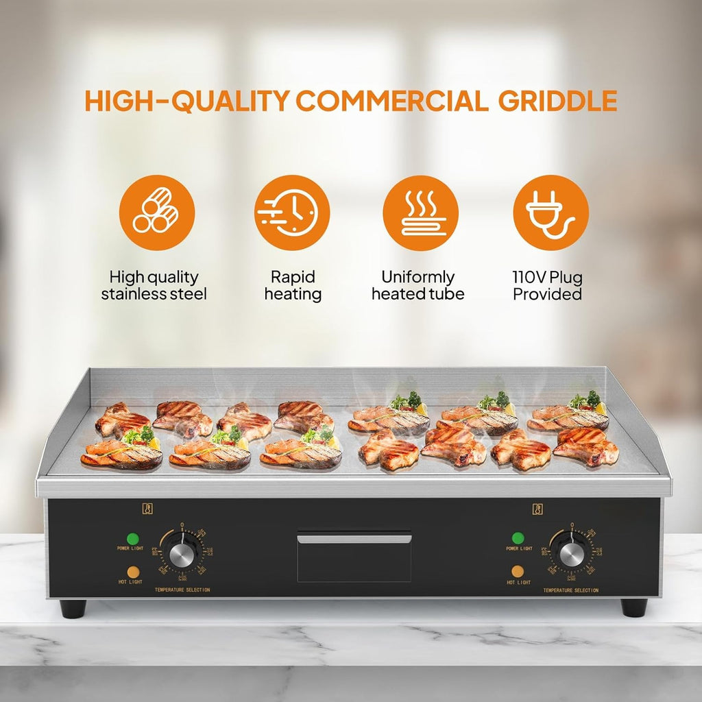 30" Electric Countertop Griddle