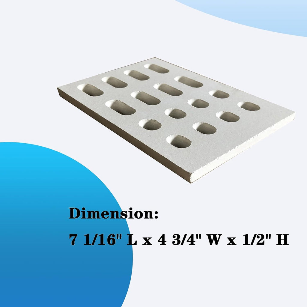 8-Pack Ceramic Brick Flame Tamer