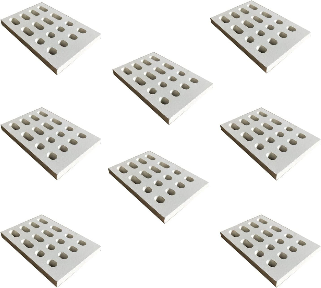 8-Pack Ceramic Brick Flame Tamer