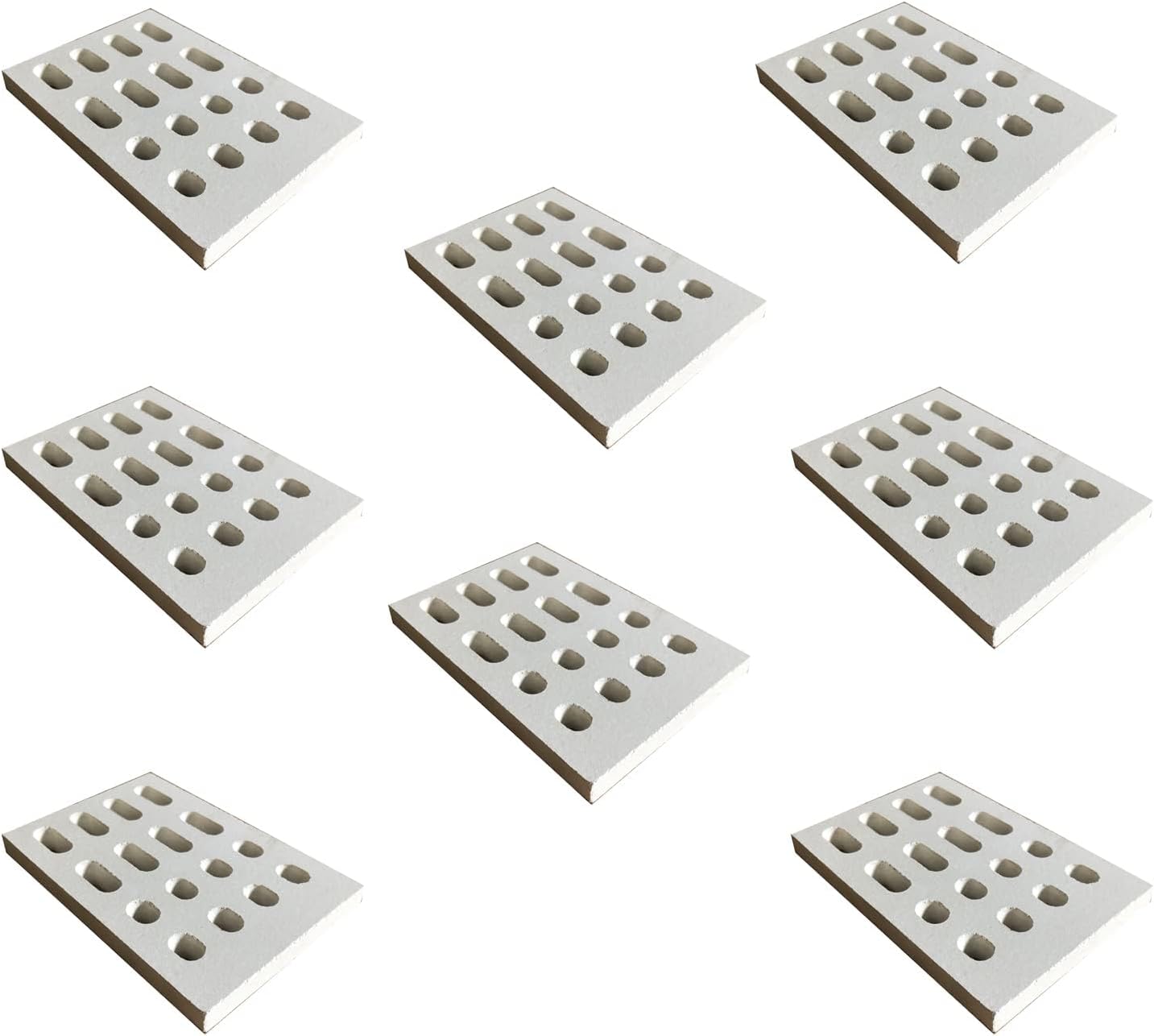 8-Pack Ceramic Brick Flame Tamer