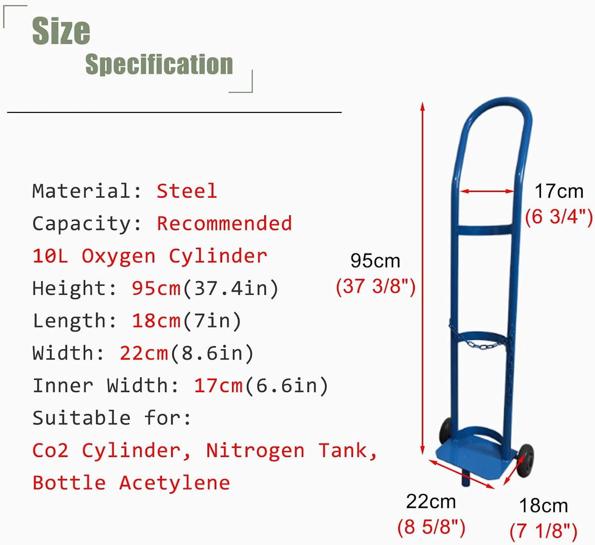Tank Holder Welding Steel Gas Cart
