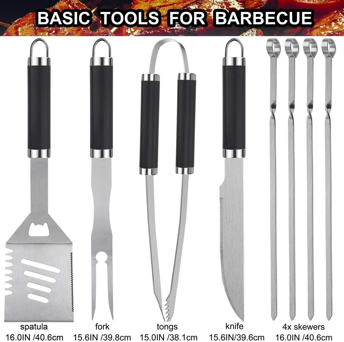 24PCS BBQ Grill Tools Set