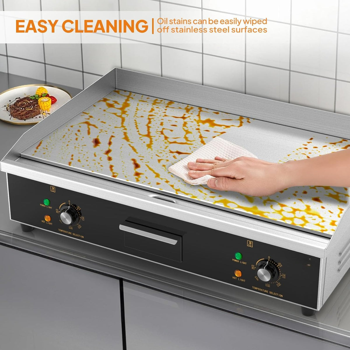 30" Electric Countertop Griddle