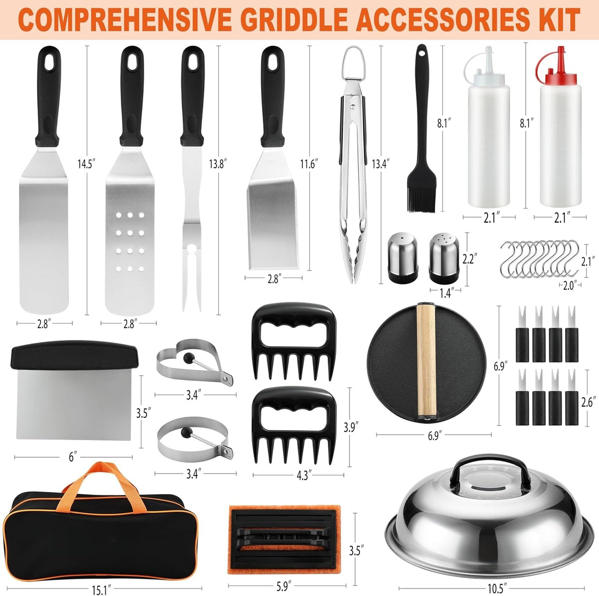 38PCS Griddle Accessories Kit