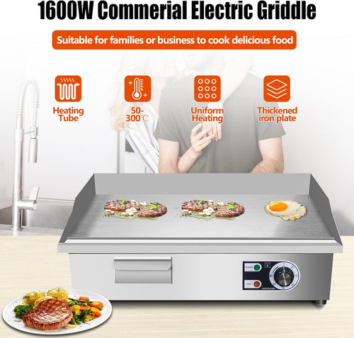22" Commercial Electric Griddle