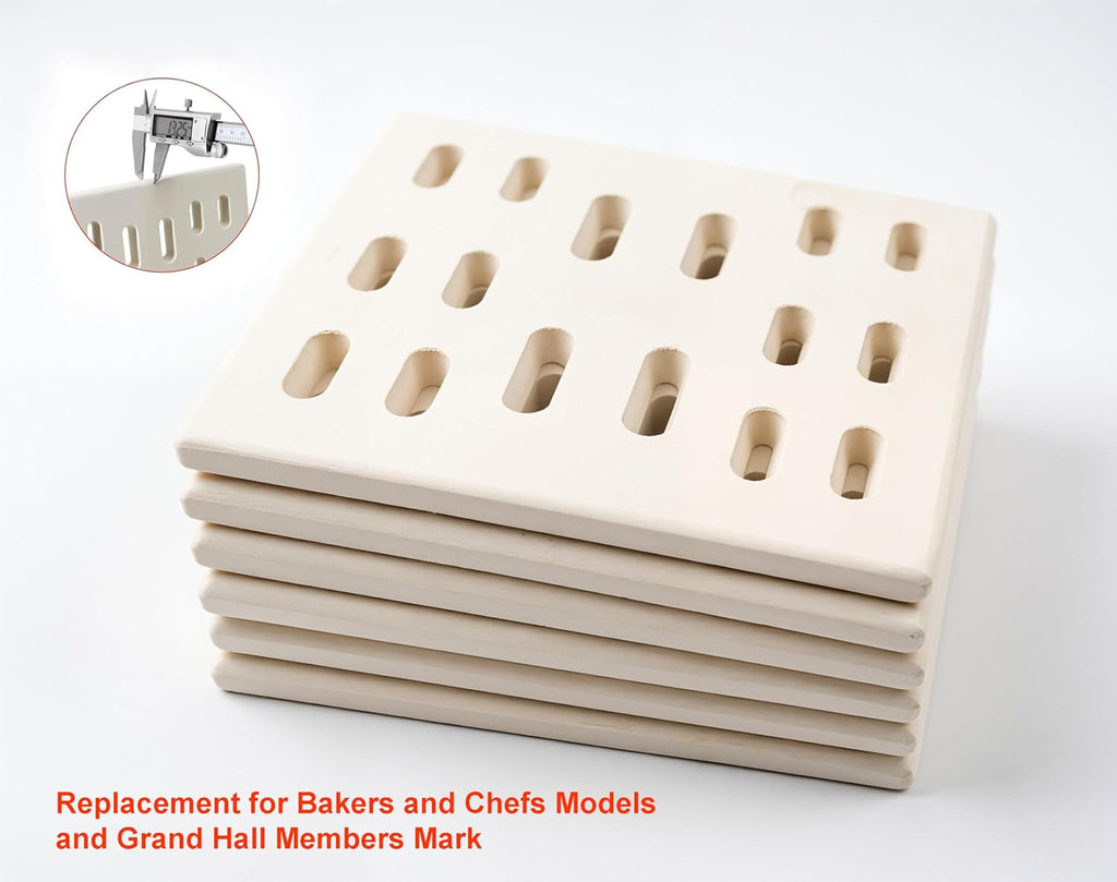 6-Pack Ceramic Radiant Flame Tamer Heat Plates