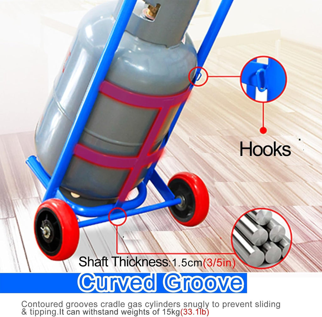 Rolling 2 Wheel Propane Tank Cart