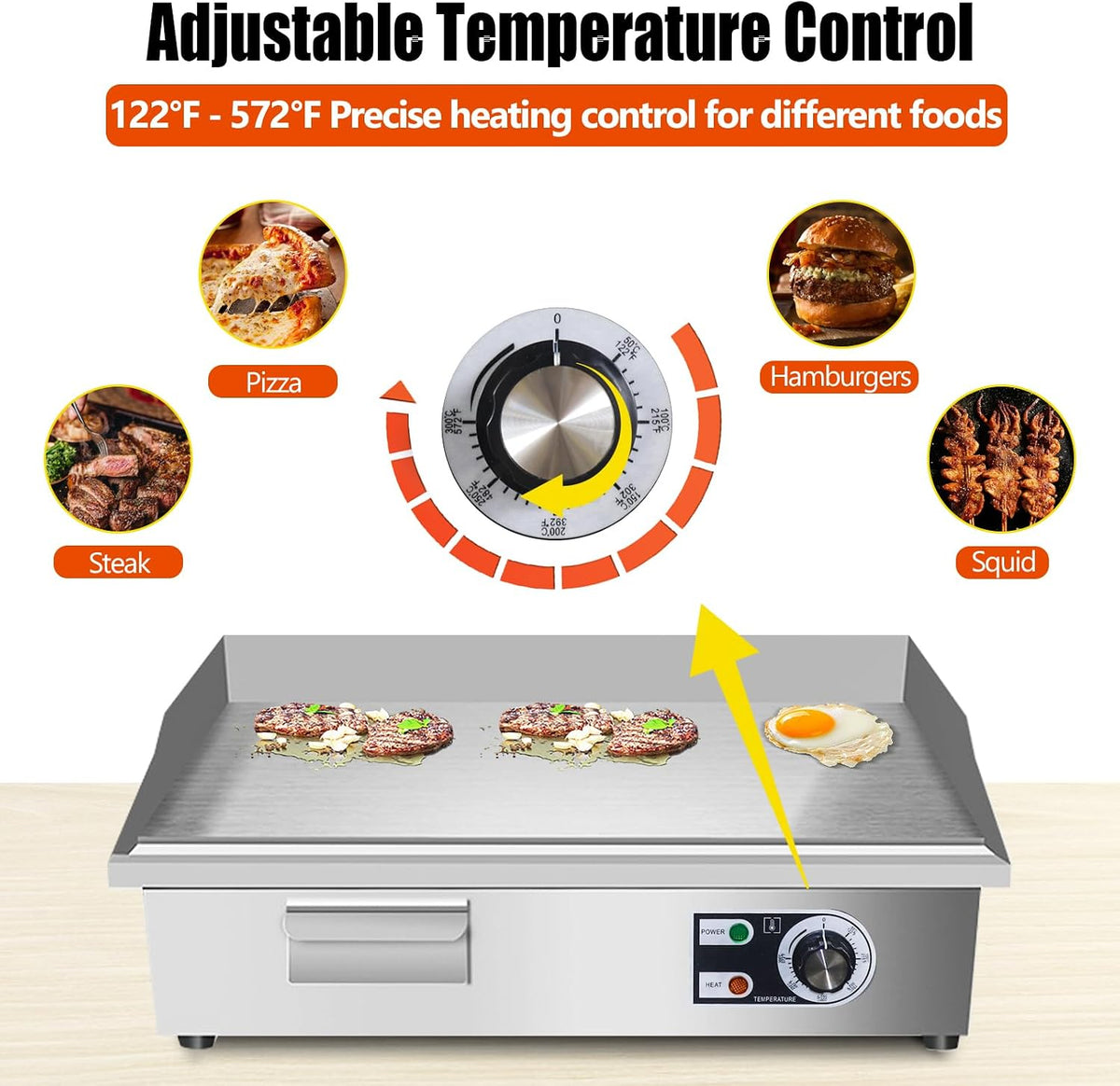 22" Commercial Electric Griddle