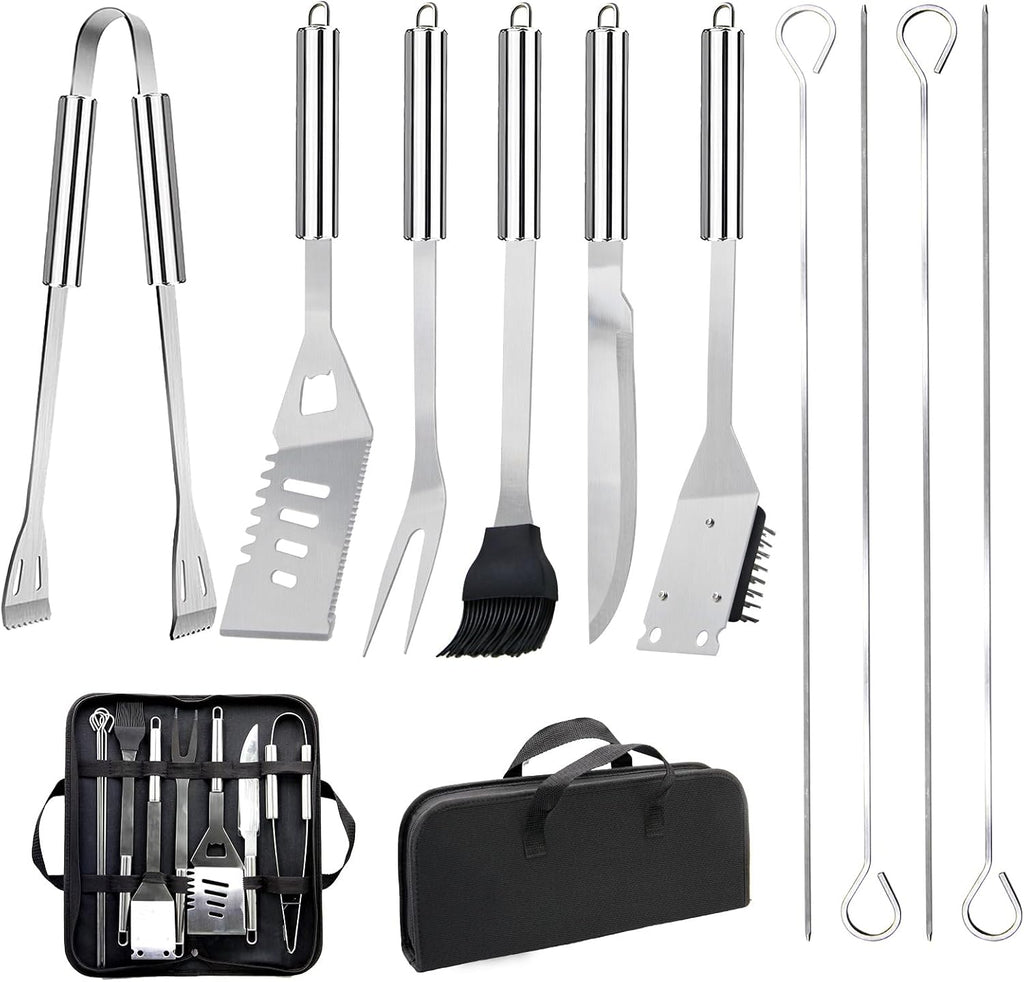 11Pcs Stainless Steel BBQ Tools Set