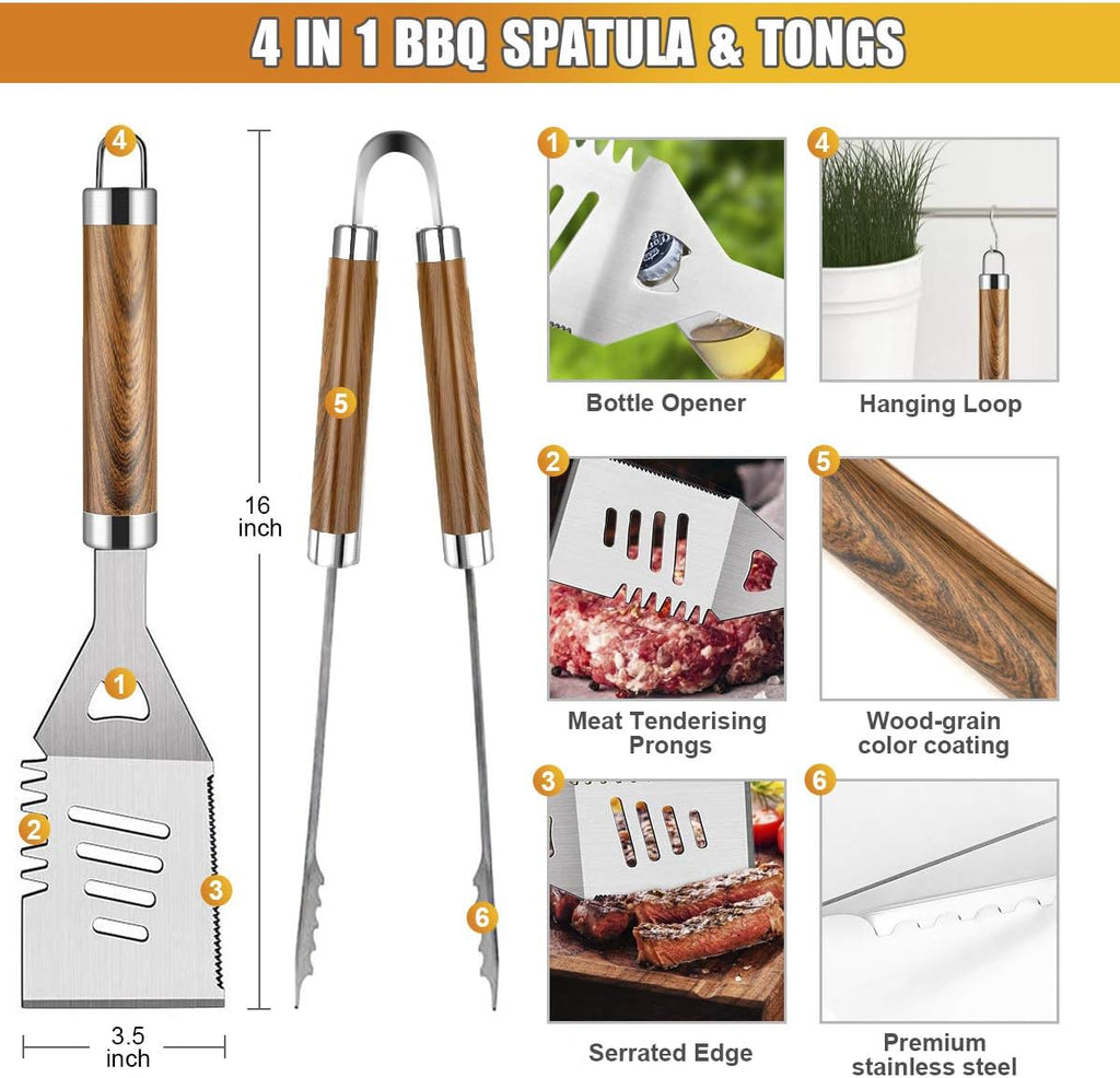 38Pcs BBQ Tools Set