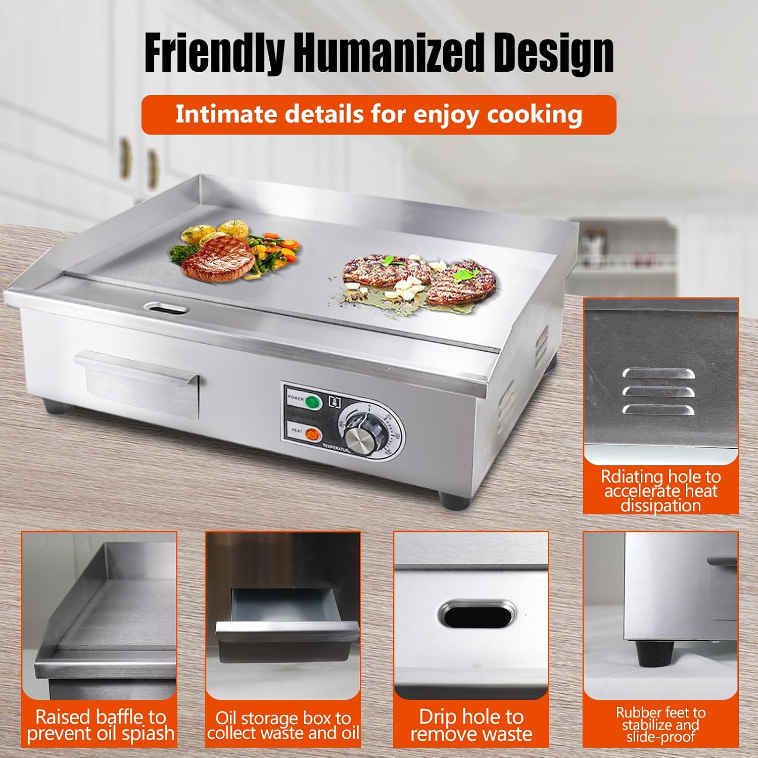 22" Commercial Electric Griddle