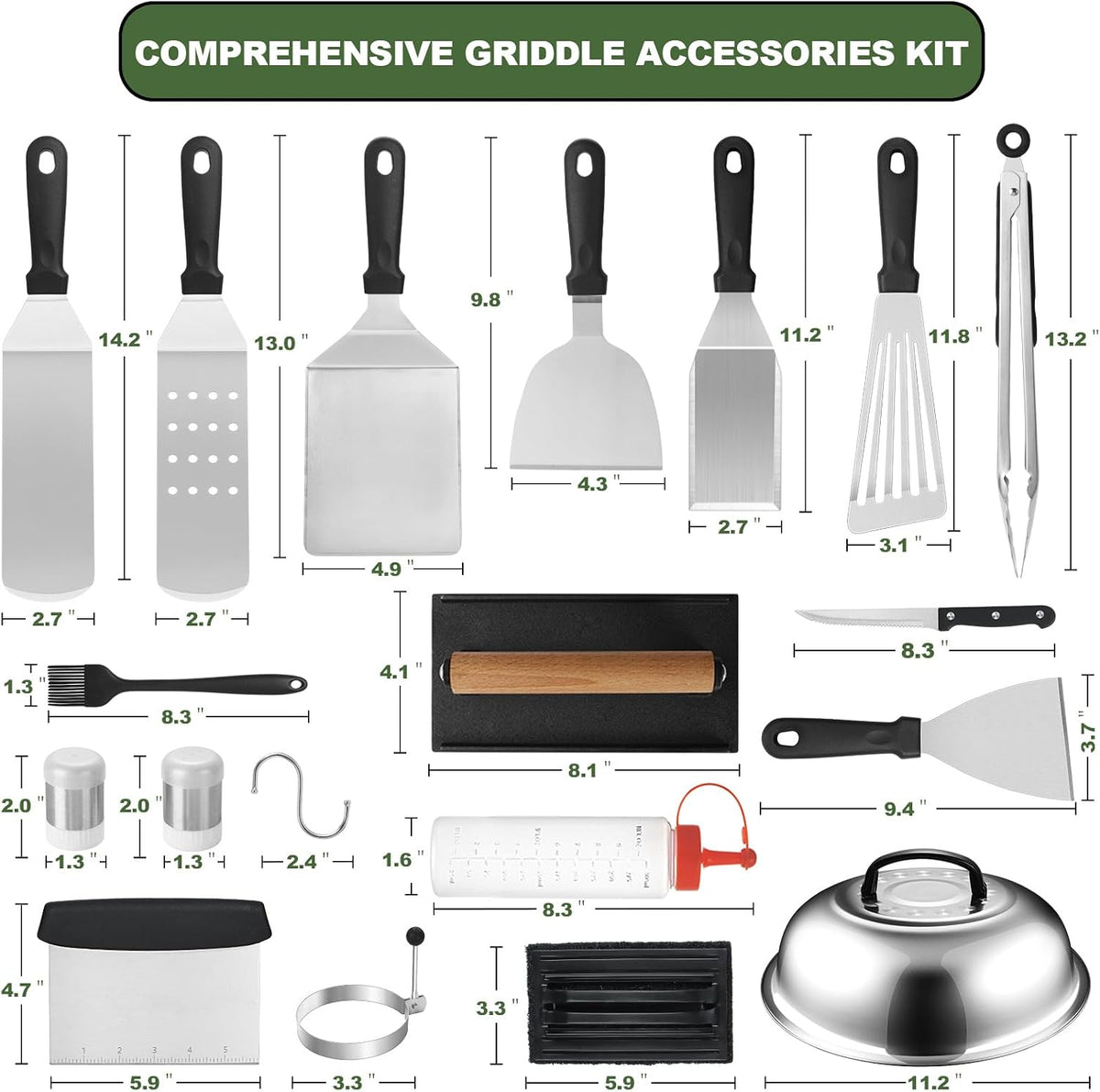35PCS Griddle Accessories Kit