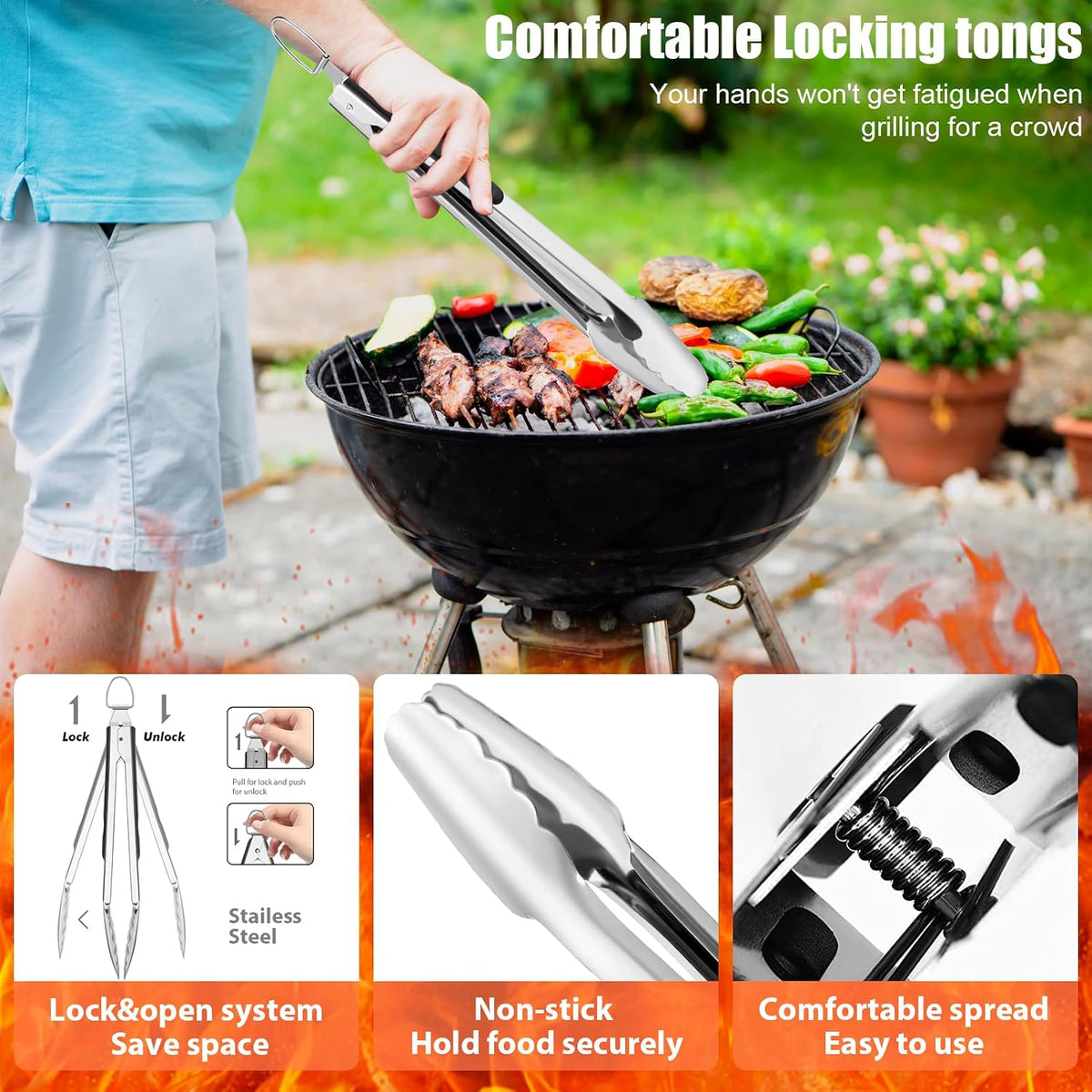 31pcs BBQ Grill Tools Set