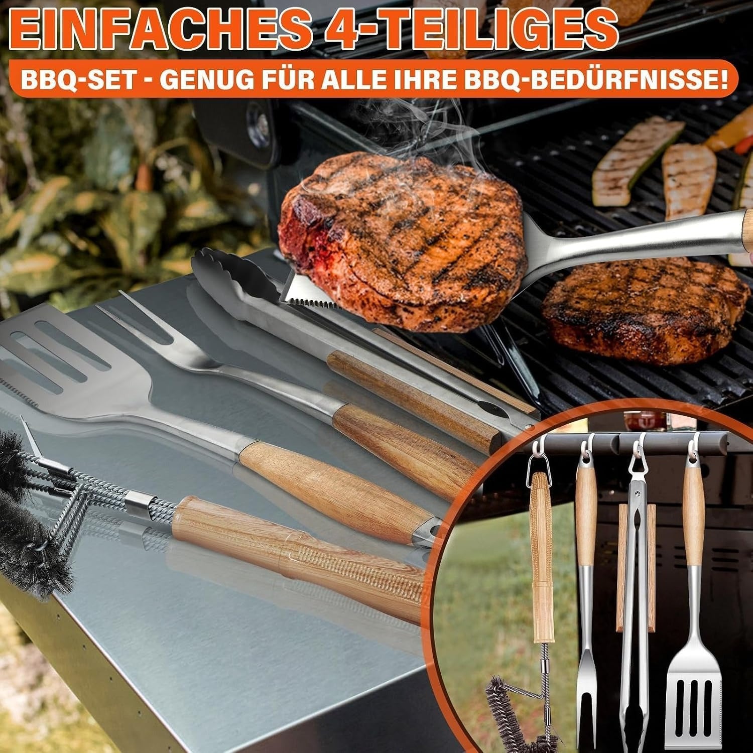 4PCS BBQ Tool Set