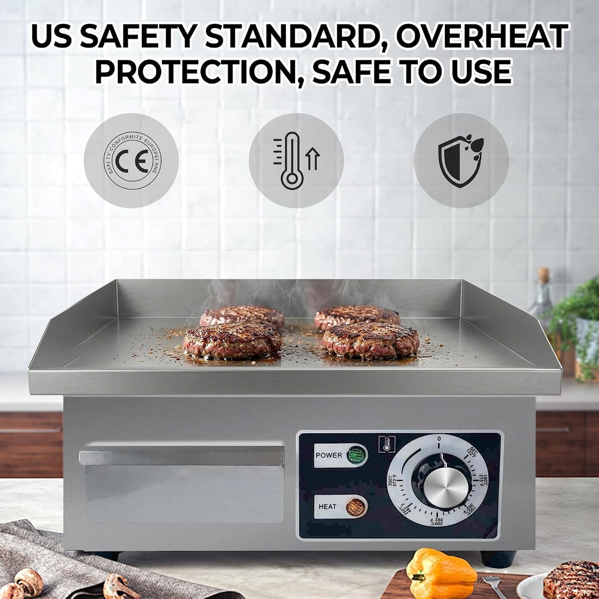 Steel Electric Griddle