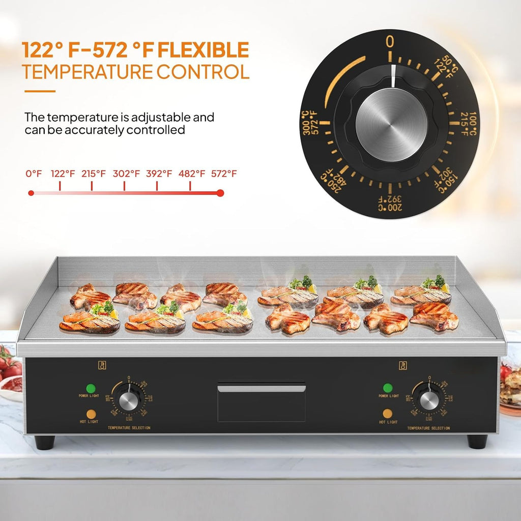 30" Electric Countertop Griddle