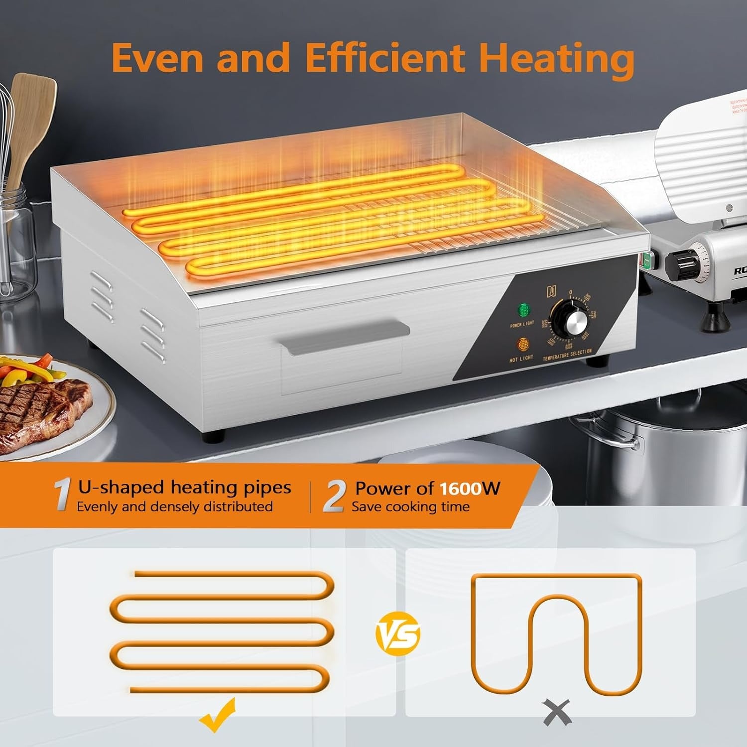 22 Inch Commercial Electric Griddle